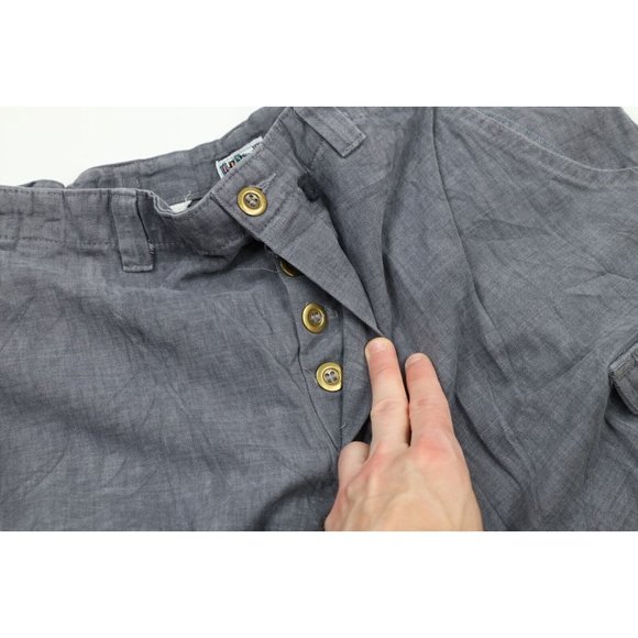 Vintage 90s Blind Skateboards Mens 32x29 Faded Spell Out Tie Cuff Cargo Pants - Picture 6 of 12